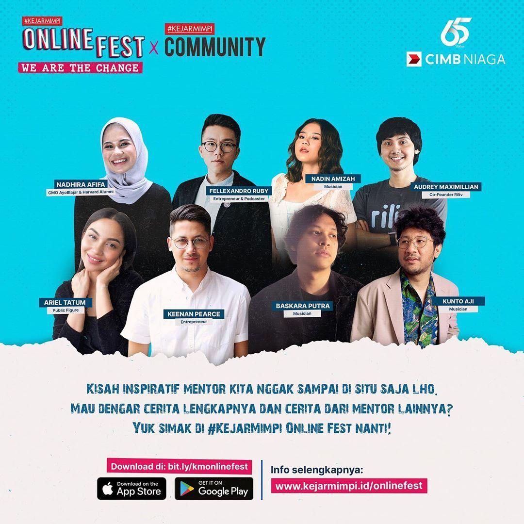 podiumnews.com-Hadirkan #KejarMimpi Online Fest, CIMB Niaga Motivasi Anak Muda Jadi Penggerak Perubahan